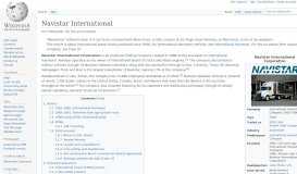 
							         Navistar International - Wikipedia								  
							    
