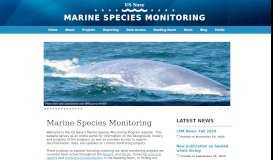 
							         Navy Marine Species Monitoring :: Home								  
							    