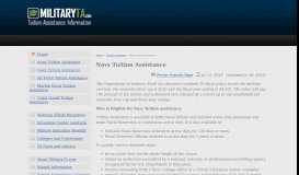 
							         Navy Tuition Assistance								  
							    