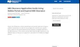 
							         NBI Clearance Application Guide Using Online Portal and Expired NBI ...								  
							    