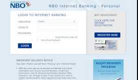 
							         NBO Internet Banking - Personal - National Bank of Oman								  
							    