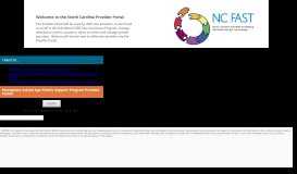 
							         NC FAST Provider Portal Login page								  
							    