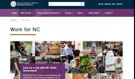 
							         NC OSHR: Work for North Carolina - Office of State Human Resources								  
							    