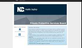 
							         NC Private Protective Services Board - Permitium								  
							    