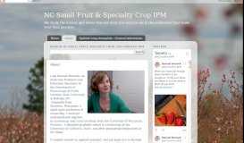 
							         NC Small Fruit & Specialty Crop IPM: About								  
							    