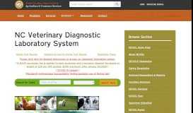 
							         NC Veterinary Diagnostic Laboratory System - NC Department of ...								  
							    