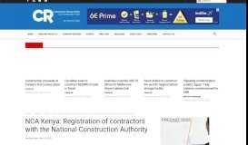 
							         NCA Kenya registration in 5 simple steps - Construction Review Online								  
							    