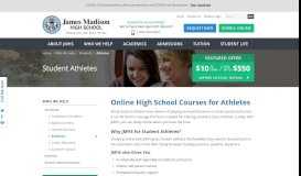 
							         NCAA Approved Online High School Courses - James Madison ...								  
							    