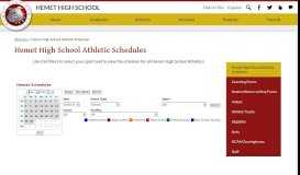 
							         NCAA Clearinghouse – Athletics – Hemet High School								  
							    