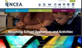 
							         NCEA Home Page								  
							    