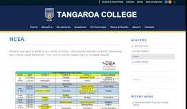 
							         NCEA - Tangaroa College								  
							    