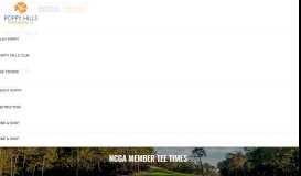 
							         NCGA Member Tee Times - Poppy Hills Golf Course - Pebble Beach								  
							    
