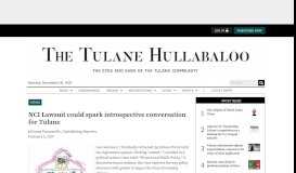 
							         NCI Lawsuit could spark introspective conversation for Tulane • The ...								  
							    