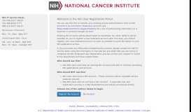 
							         NCI Registration Portal								  
							    