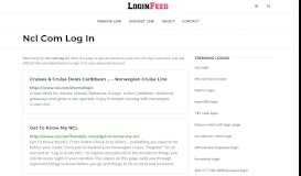
							         Ncl Com Log In — Sign in to Account - loginfeed.com								  
							    