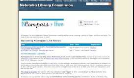 
							         NCompass Live - Nebraska Library Commission - Nebraska.gov								  
							    