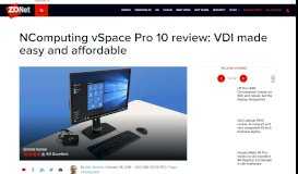 
							         NComputing vSpace Pro 10 review: VDI made easy and affordable ...								  
							    