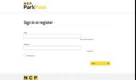 
							         NCP | Sign In or Register								  
							    