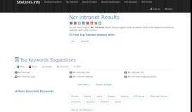
							         Ncr intranet Results For Websites Listing - SiteLinks.Info								  
							    