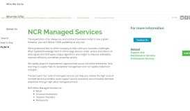 
							         NCR Managed Services | NCR - NCR Corporation								  
							    
