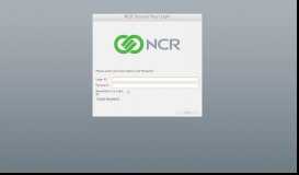 
							         NCR Secure Pay Login								  
							    