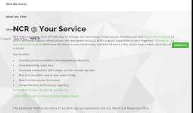 
							         NCR @ Your Service | NCR - NCR Corporation								  
							    
