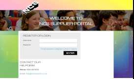 
							         NCS Supplier Portal								  
							    