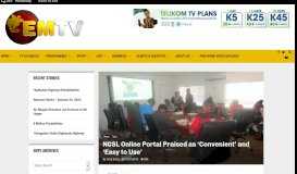 
							         NCSL Online Portal Praised as 'Convenient' and 'Easy to Use' – EMTV ...								  
							    