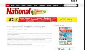 
							         NCSL online services easing loan processing time - The National								  
							    