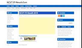 
							         NCVT MIS Result 2018 - Check Your NCVT MIS ITI ... - NCVT ITI Result								  
							    