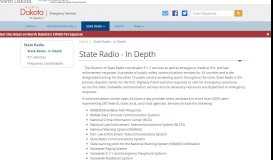 
							         ND Department of Emergency Services: State Radio : I/Informer - ND.gov								  
							    
