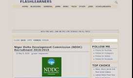 
							         NDDC Recruitment 2018: Apply For Niger Delta Development ...								  
							    