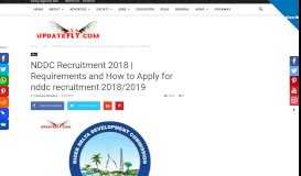 
							         NDDC Recruitment 2018 | Requirements and How to Apply for nddc ...								  
							    