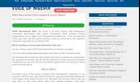 
							         NDDC Recruitment 2019 Registration, Login at www.nddc.gov.ng Portal								  
							    