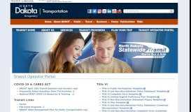 
							         NDDOT - Transit Operator Portal - Dot.ND.gov								  
							    