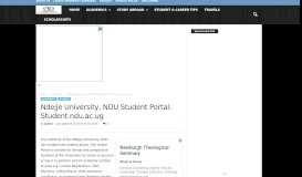 
							         Ndejje University, NDU Student Portal: Student.ndu.ac.ug ...								  
							    
