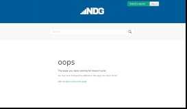 
							         NDG Online Portal – Network Development Group, Inc								  
							    