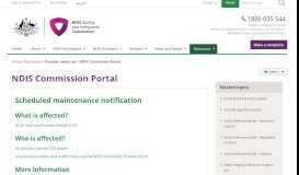 
							         NDIS Commission Portal | NDIS Quality and Safeguards Commission								  
							    