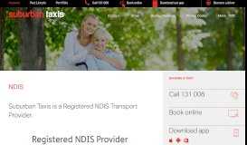 
							         NDIS Transport Provider - Suburban Taxis Adelaide								  
							    