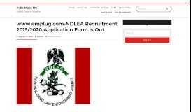 
							         NDLEA Recruitment 2018/2019 Application Form is Out - Jobs Mate NG								  
							    