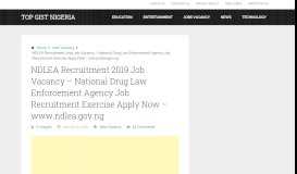 
							         NDLEA Recruitment 2019 Job Vacancy – National Drug Law ...								  
							    