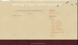 
							         ndleng's Taxi Driver Journey: Join Comfort Transportation Pte Ltd and ...								  
							    