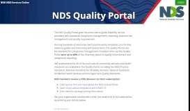 
							         NDS Quality Portal - BNG SPP								  
							    