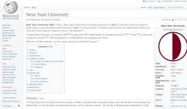 
							         Near East University - Wikipedia								  
							    