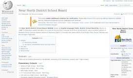 
							         Near North District School Board - Wikipedia								  
							    