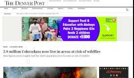 
							         Nearly 3 million Coloradans live in wildfire risk areas - The Denver Post								  
							    