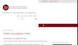 
							         NEASC Accreditation Portal | NEASC | New England Association of ...								  
							    