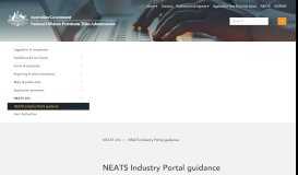 
							         NEATS Industry Portal guidance - nopta								  
							    