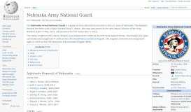 
							         Nebraska Army National Guard - Wikipedia								  
							    