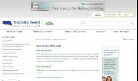 
							         Nebraska Medicaid - Nebraska Dental Association								  
							    